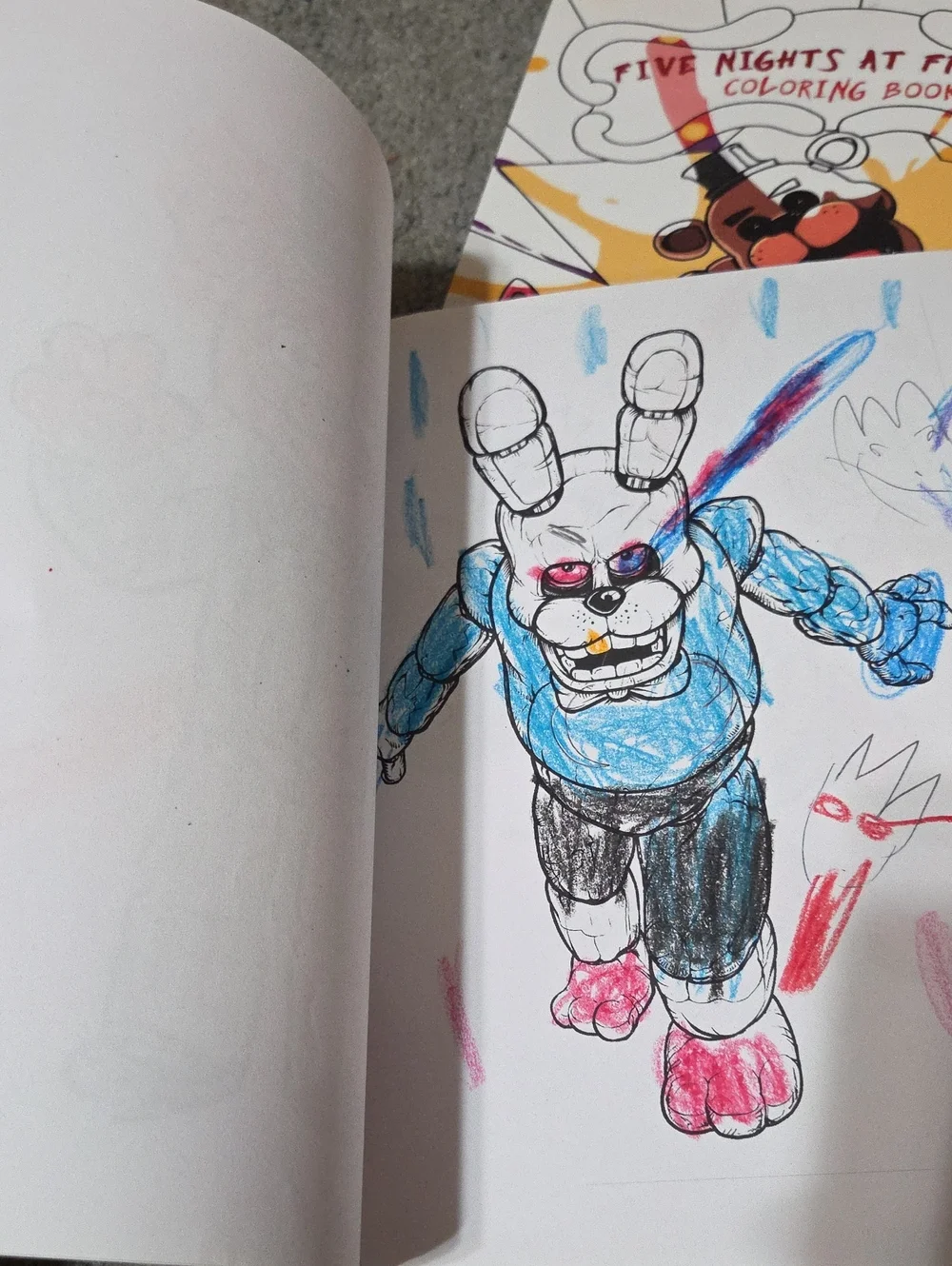 Fnaf Coloring Book Set -five Nights At Freddys